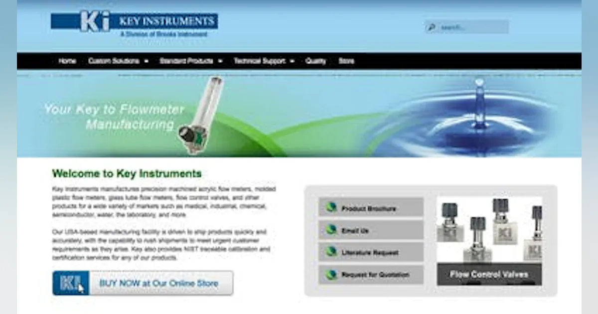 New Key Instruments Website Highlights E-Commerce Option | Processing ...