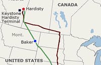 Keystone XL Pipeline Path