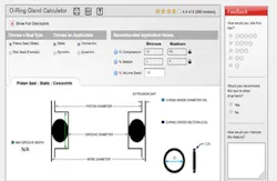 O-Ring Gland Calculator