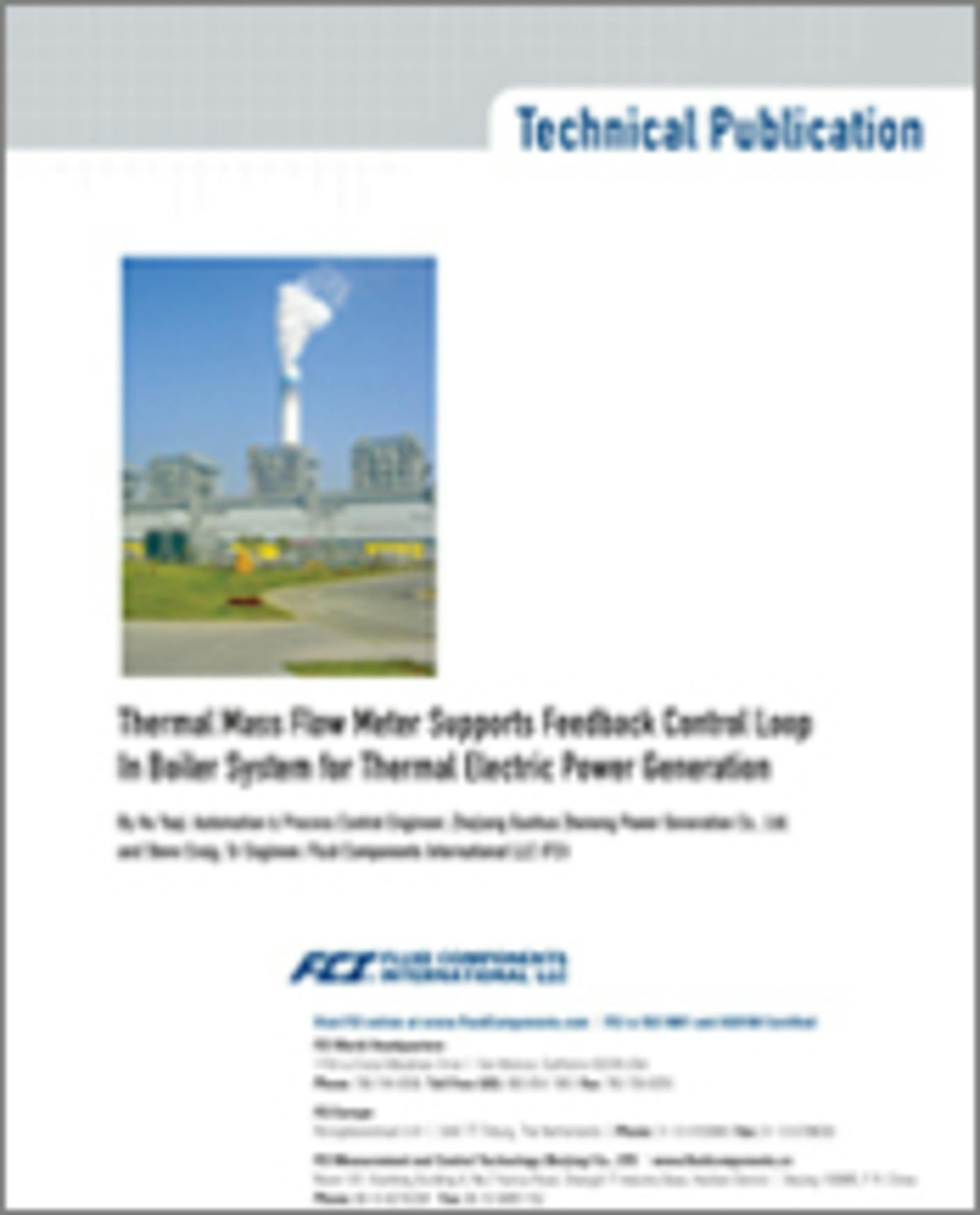 Thermal Flowmeters Enable Efficiency at China Power Plant