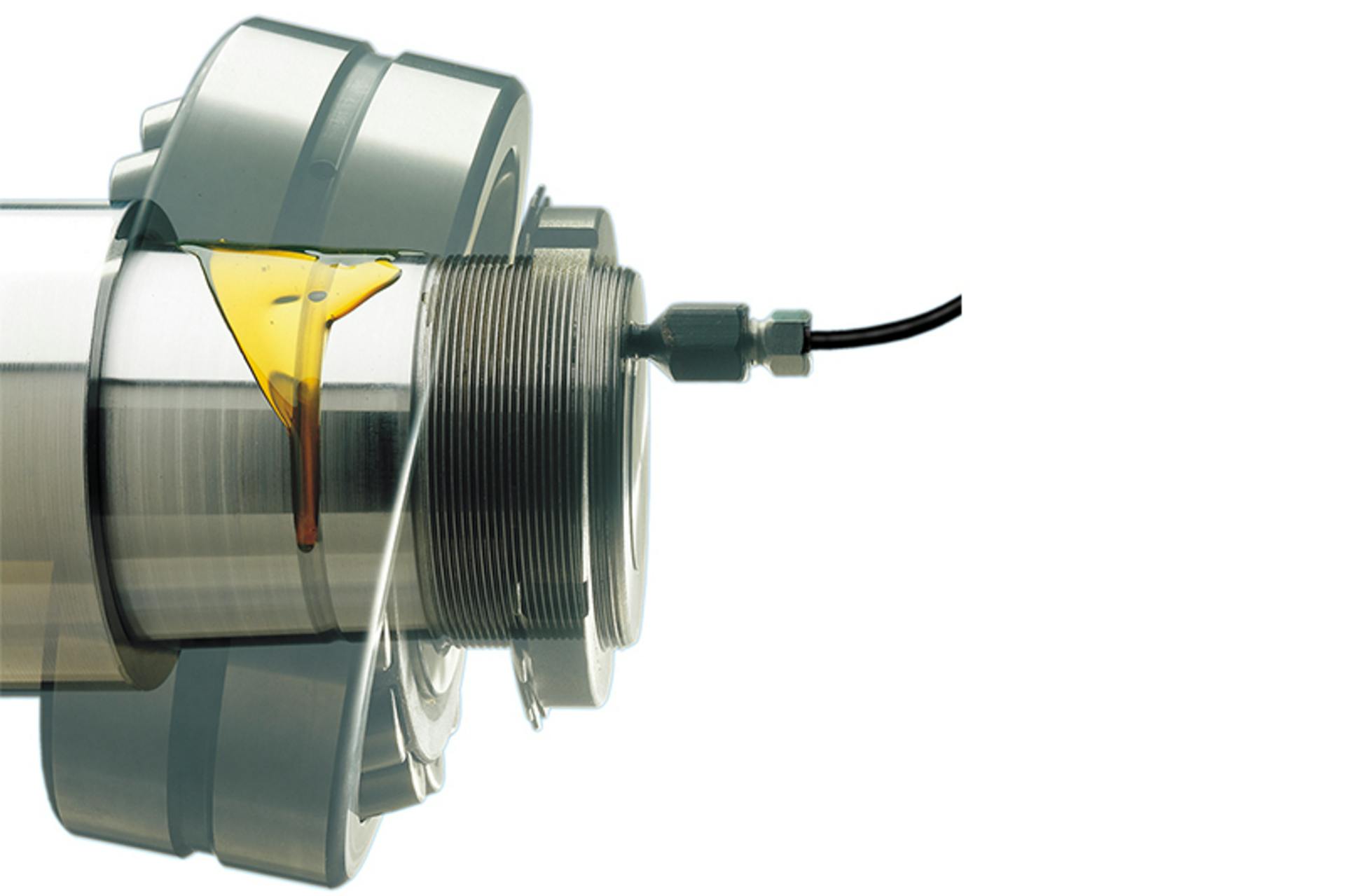 Figure 3. Equipment for hydraulic mounting of (very large) bearings involving a combination of oil injection and the use of a specialized hydraulic nut to develop required hydraulic pressure. All photos courtesy of SKF USA