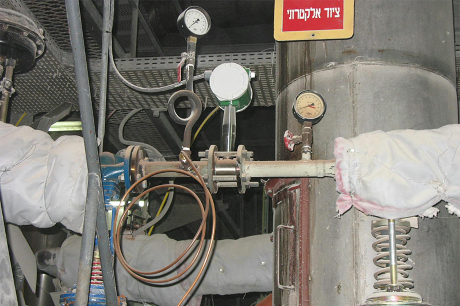 Inline wafer vortex flowmeter. Image courtesy of Vortek Instruments