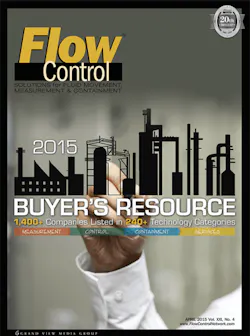 April 2015 Cover of Flow Control Magazine