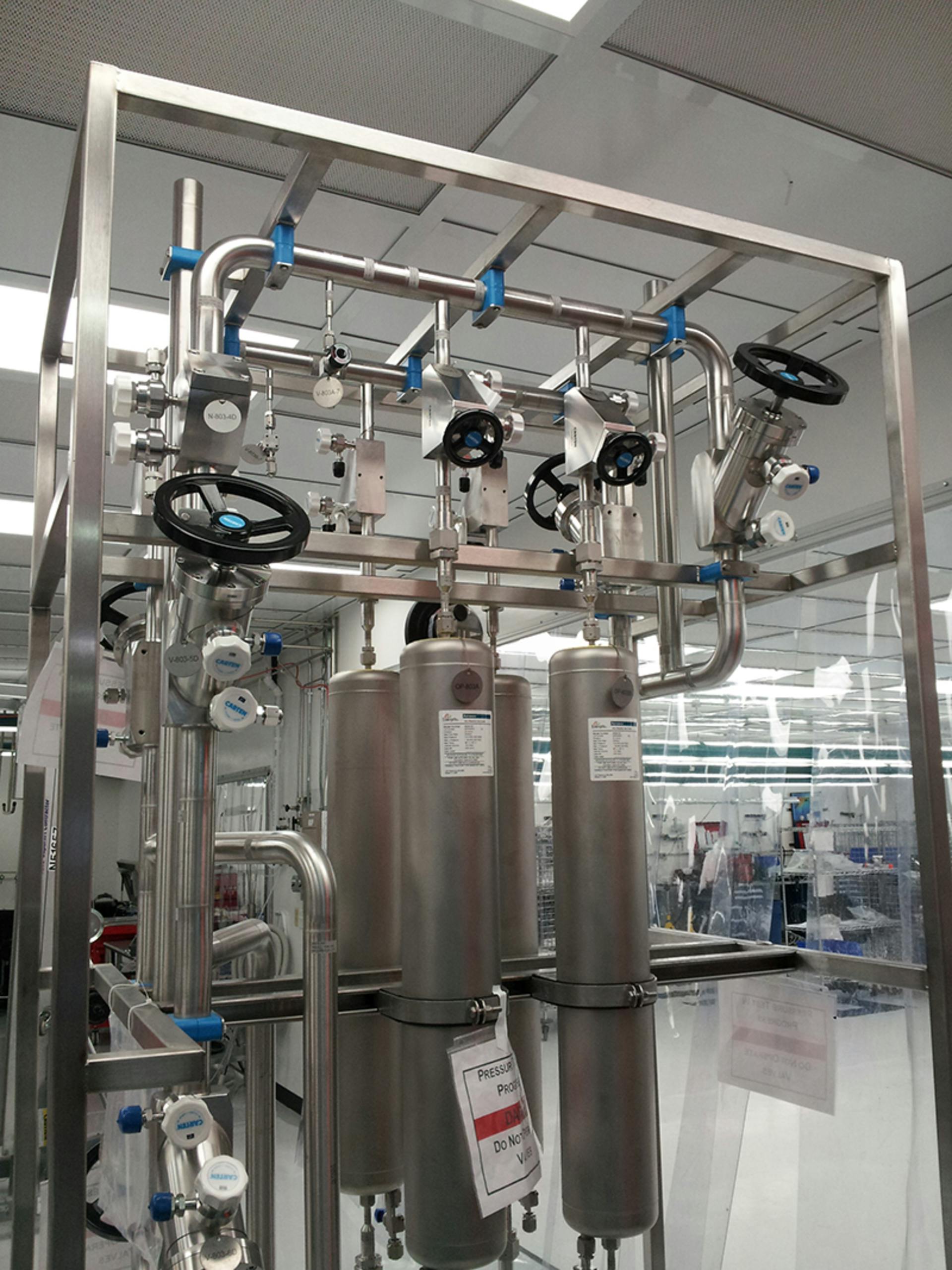 O2 purifier skid (Courtesy HPi Verification Services)