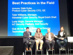 Roundtable discussion on industrial cybersecurity at GE Minds+Machines 2015 (Courtesy Matt Migliore) Roundtable discussion on industrial cybersecurity at GE Minds+Machines 2015 (Courtesy Matt Migliore)