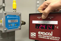 Flow-sensing computer measuring 240 C fluid Flow-sensing computer measuring 240 C fluid