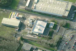 Aerial view of F2 Chemicals site in Preston, U.K. Courtesy of Hycontrol. Aerial view of F2 Chemicals site in Preston, U.K. Courtesy of Hycontrol.
