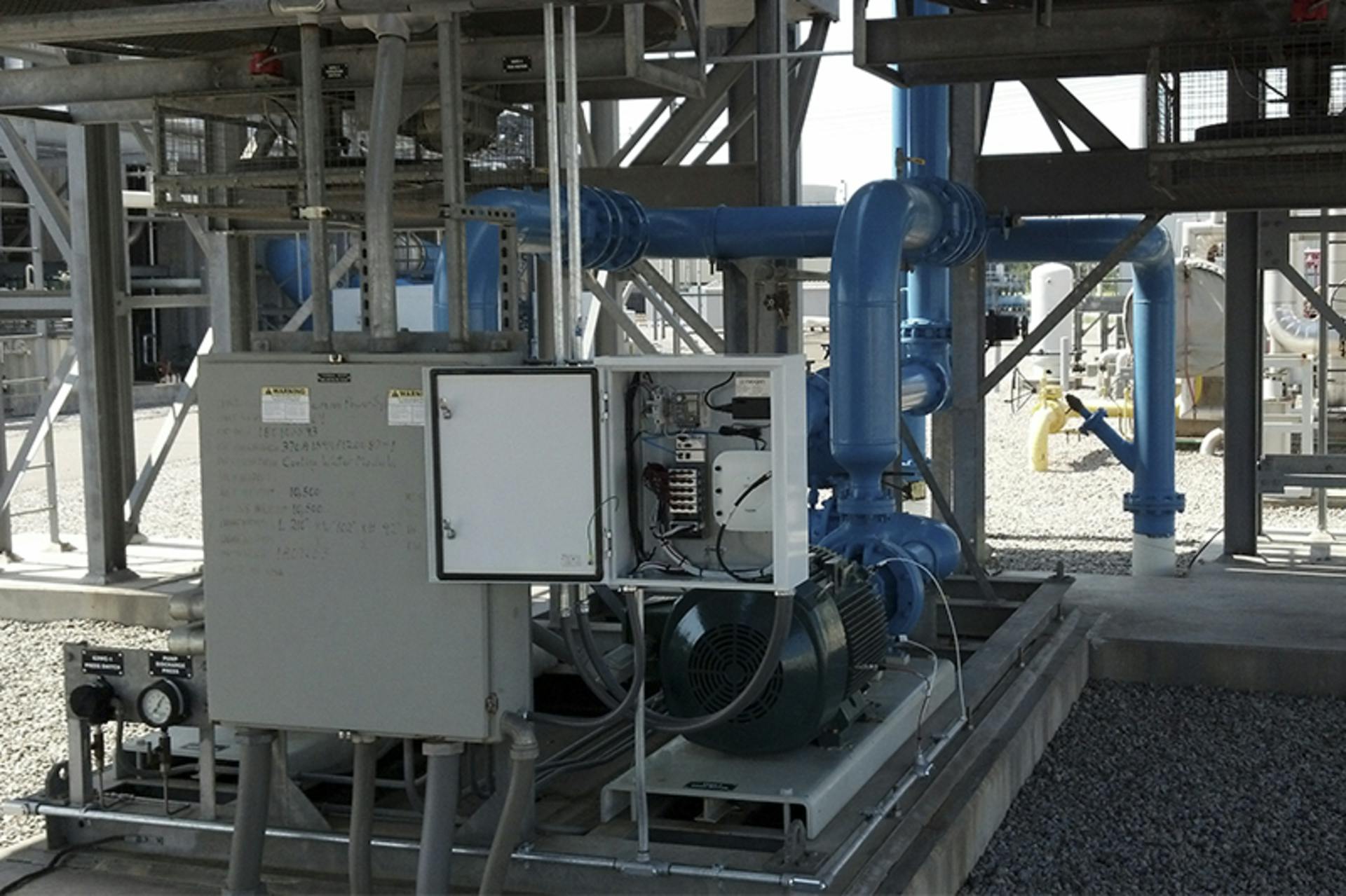 Advanced measurement systems can be installed on existing pump systems to enable online condition monitoring and future IIoT technologies. All images courtesy of National Instruments