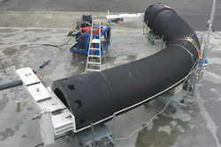 A submarine flexible water intake hose provides a dedicated solution to cooling process challenges in FPSO and FLNG facilities. All images courtesy of Trelleborg A submarine flexible water intake hose provides a dedicated solution to cooling process challenges in FPSO and FLNG facilities. All images courtesy of Trelleborg