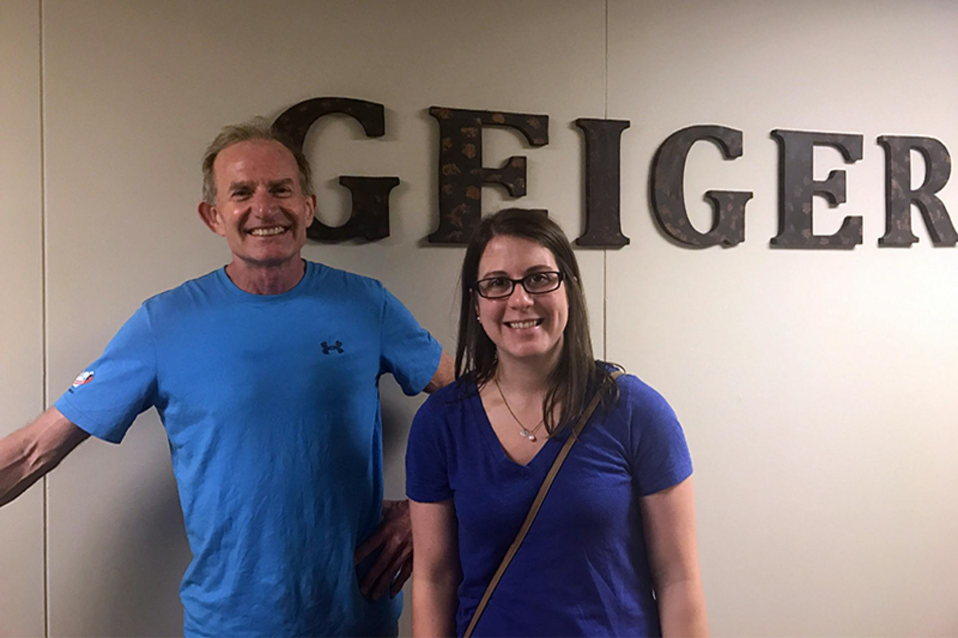 Geiger Pump & Equipment President Henry Peck with Flow Control Editor in Chief Robyn Tucker