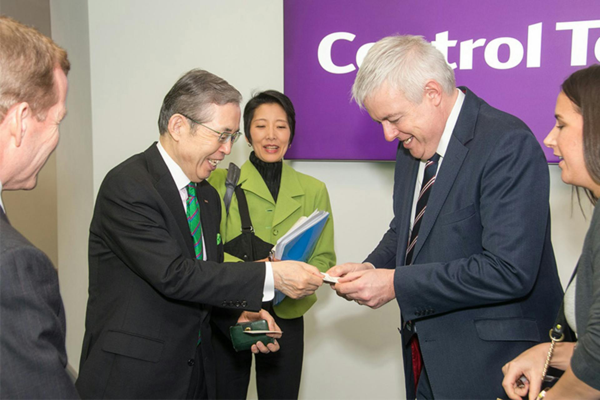 Nagamori san and Carywn Jones First Minister. Image courtesy of Nidec