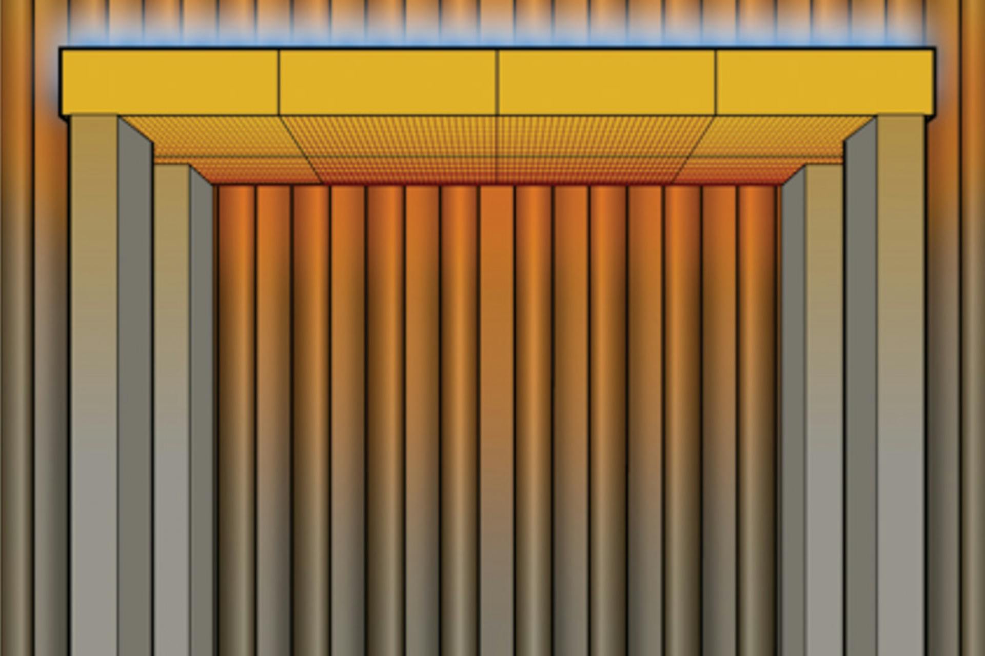 Figure 1. Schematic of Duplex in a VC heater. All graphics courtesy of ClearSign Combustion Corporation