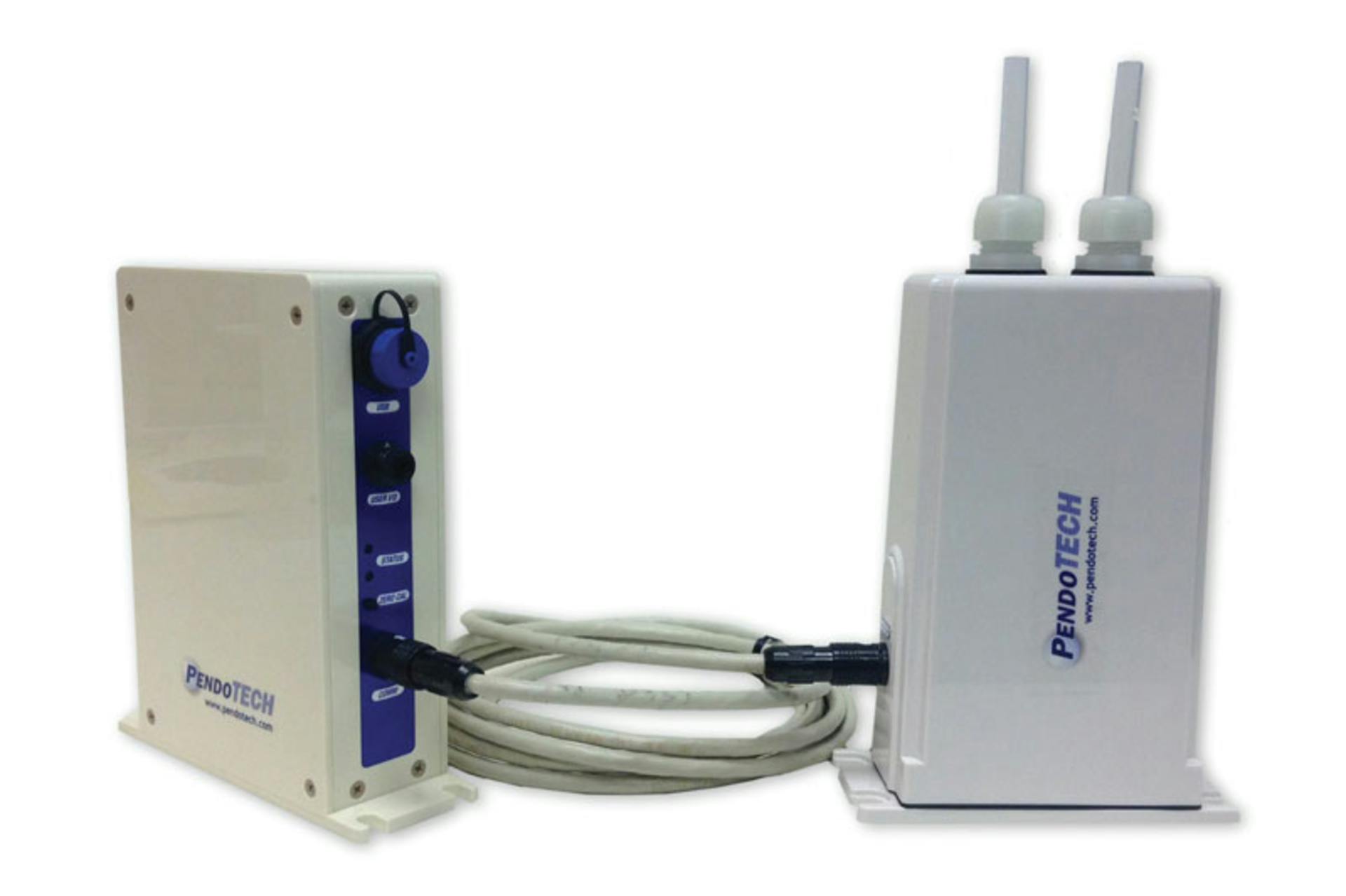 Example of a Coriolis flowmeter. All graphics courtesy of PendoTECH