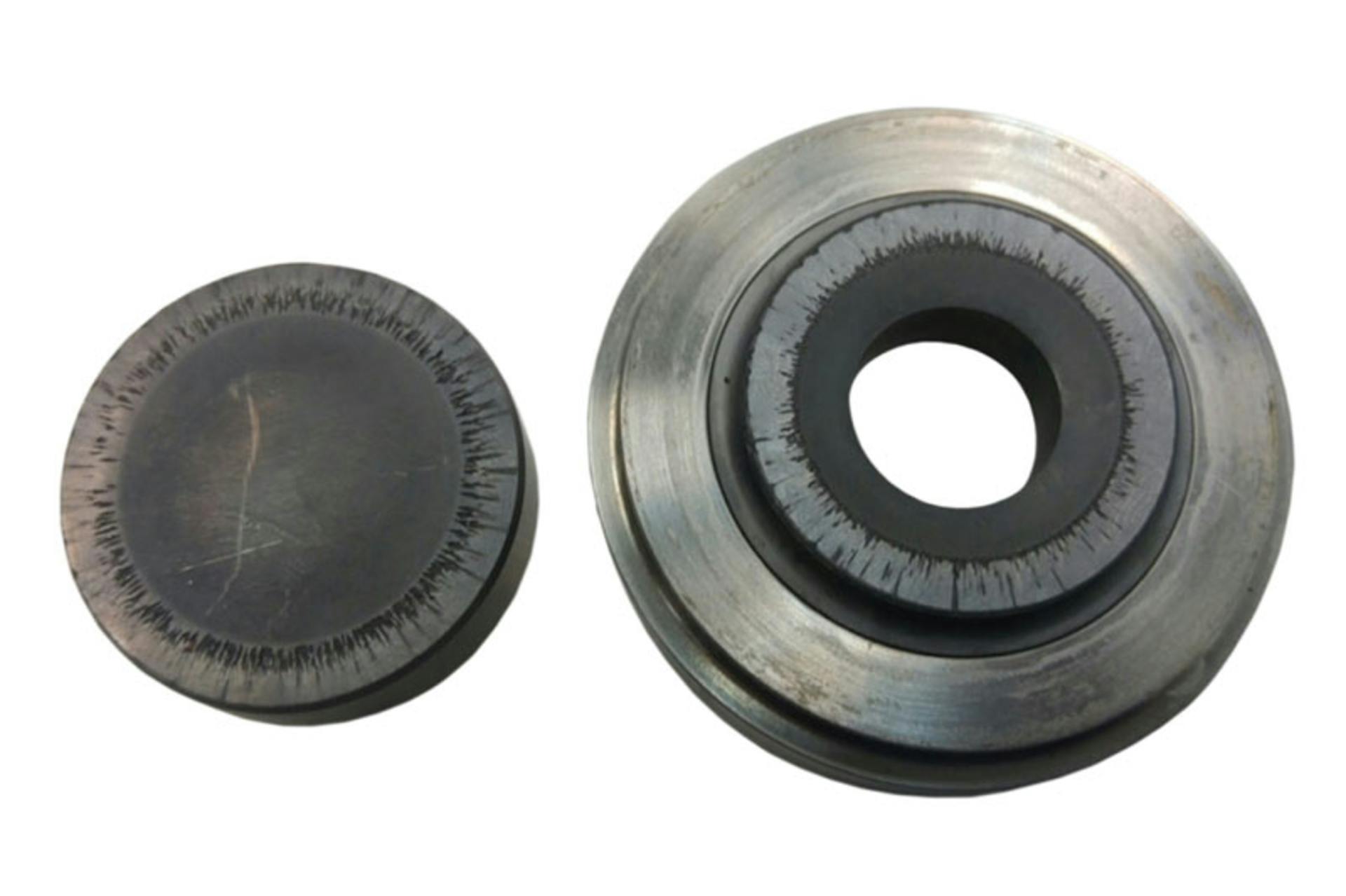 Image 1. Worn homogenizer valve and seat. All graphics courtesy of SPX FLOW Technology