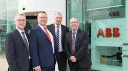 From left to right: Peter Wright, Global Product Manager – ABB Motors and Generators Field Service Operations; Dave Hawley, Local Business Unit Manager for ABB Motors & Generators Discrete Automation & Motion; Chris Powles, Head of Electromechanical Services for the EMEA at Sulzer; Adrian Larmour, Sulzer Service Centre Manager, Birmingham Service Centre. Image courtesy of Sulzer