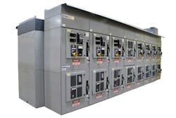 This drive is an example of a back-to-back lineup of synchronous transfer for oil platform applications. The drives and starters are manufactured at the same facility and tested as an integrated lineup. This drive is an example of a back-to-back lineup of synchronous transfer for oil platform applications. The drives and starters are manufactured at the same facility and tested as an integrated lineup.