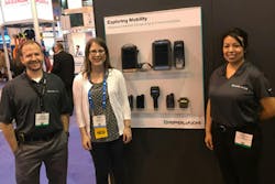 The Pepperl+Fuchs team showed Flow Control Editor in Chief Robyn Tucker its mobile devices for hazardous areas at the Offshore Technology Conference in May. The Pepperl+Fuchs team showed Flow Control Editor in Chief Robyn Tucker its mobile devices for hazardous areas at the Offshore Technology Conference in May.
