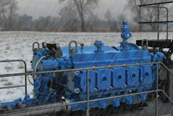 Continuous-duty pump on a trailer. All images courtesy of Weir Pressure Pumping. Continuous-duty pump on a trailer. All images courtesy of Weir Pressure Pumping.