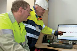 Engineers analyze performance data. All graphics courtesy of Rotork Controls Inc. Engineers analyze performance data. All graphics courtesy of Rotork Controls Inc.