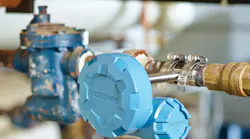 Figure 1. Monitoring a steam trap requires the addition of just one wireless acoustic transmitter. All graphics courtesy of Emerson Automation Solutions