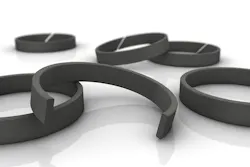 Wear rings prevent metal-to-metal contact and thus optimize the performance of the sealing system. All graphics courtesy of Trelleborg Sealing Solutions Wear rings prevent metal-to-metal contact and thus optimize the performance of the sealing system. All graphics courtesy of Trelleborg Sealing Solutions