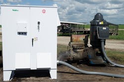 U.S. Motors Vertical Hollowshaft motor and VFD provides flexible water flow options for a cattle ranch in Texas. Courtesy of Nidec U.S. Motors Vertical Hollowshaft motor and VFD provides flexible water flow options for a cattle ranch in Texas. Courtesy of Nidec