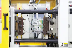 Figure 1. Common cylinder application injection molding machine. All images courtesy of Trelleborg Sealing Solutions. Figure 1. Common cylinder application injection molding machine. All images courtesy of Trelleborg Sealing Solutions.