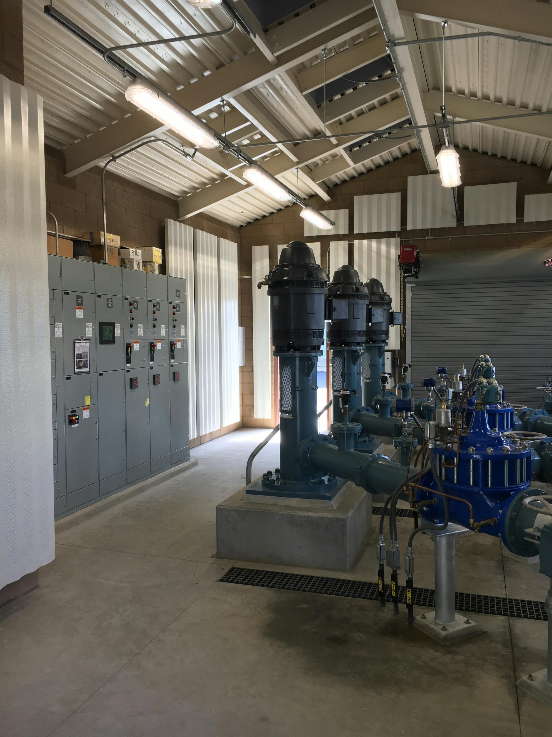 Figure 1. Helix Water District realized benefits by standardizing on AutomationDirect products and best programming practices for this new pump station, and the team applied similar concepts to retrofitted stations.