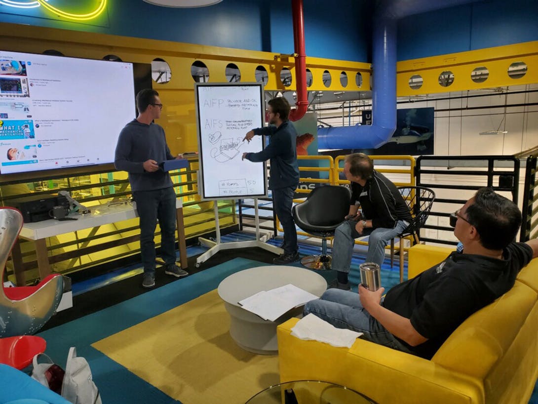 For two weeks, seven of Blue-White&rsquo;s most experienced engineers &mdash; mechanical, electrical and manufacturing &mdash; collaborated with company president and CEO Rob Gledhill to design, develop and test prototypes.