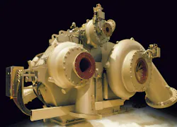 Figure 1. An example of an integrally geared compressor with IGV.