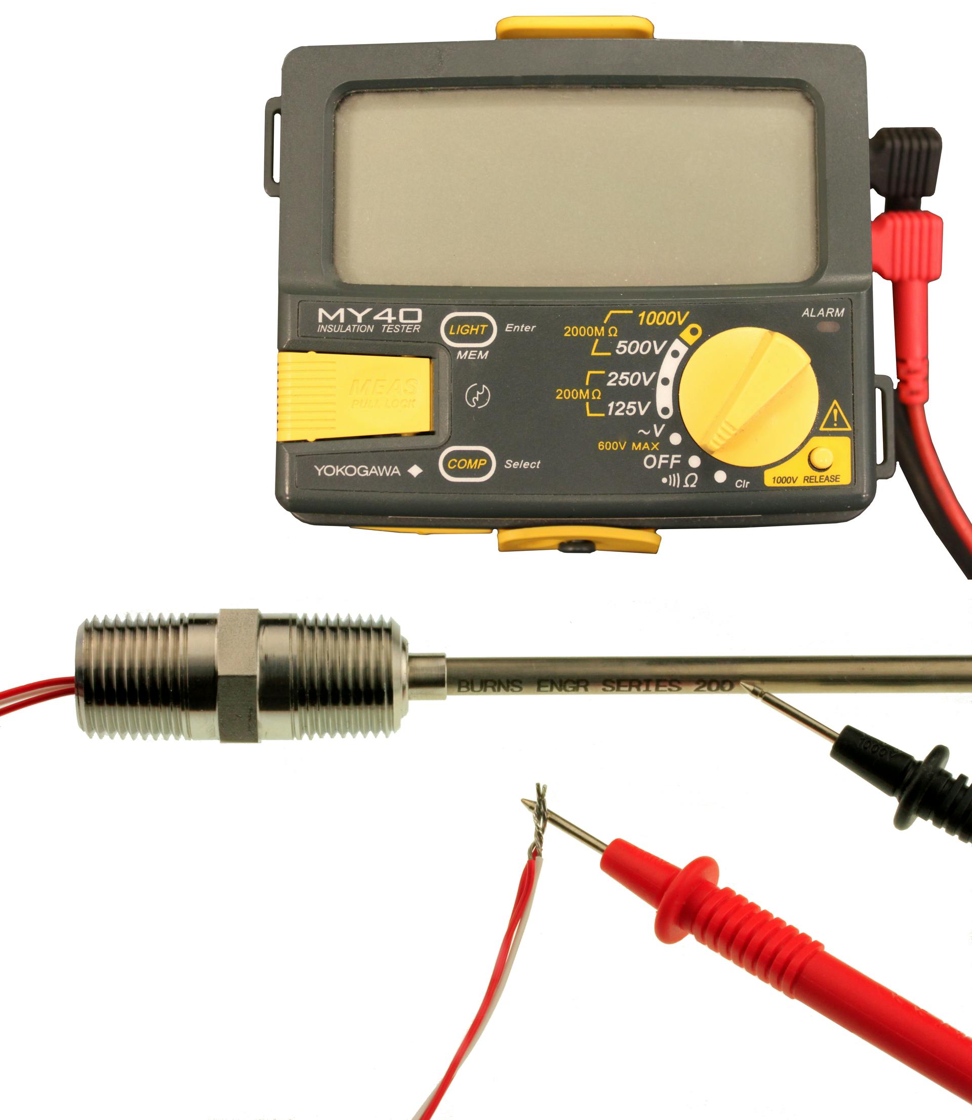 Figure 1: Typical test setup for insulation resistance.