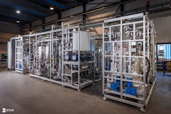 Figure 1: High throughput catalytic pilot plant. Figure 1: High throughput catalytic pilot plant.