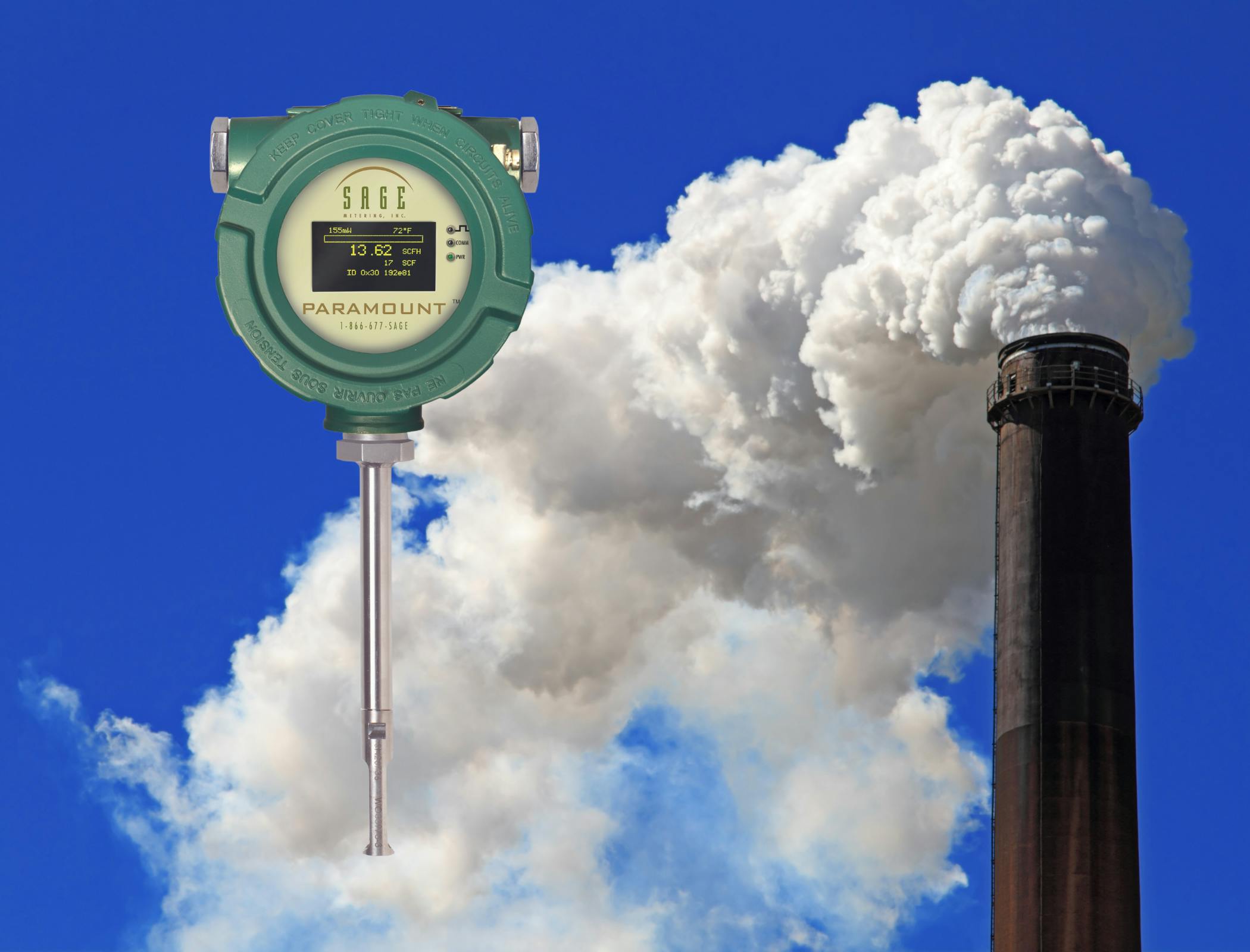 The thermal mass flow meter is recognized as the most appropriate device to monitor greenhouse gas emission reductions and satisfy regulatory protocols.