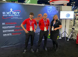 Exact Metrology team. Left to right: Noah Branscum, Dean Solberg and Amy Cupp. Exact Metrology team. Left to right: Noah Branscum, Dean Solberg and Amy Cupp.
