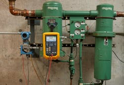 Figure 1: Using an automatic pressure calibrator, like the Fluke 729, helps ensure process control systems are operating optimally. Figure 1: Using an automatic pressure calibrator, like the Fluke 729, helps ensure process control systems are operating optimally.