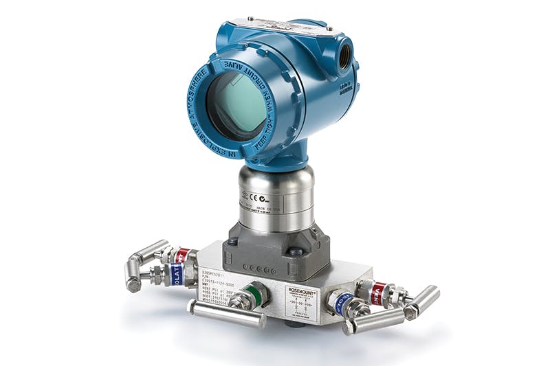 Figure 1: Pressure transmitters, such as those in Emerson&rsquo;s Rosemount 3051 pressure transmitter family, provide a high degree of precision and versatility for DP level applications.