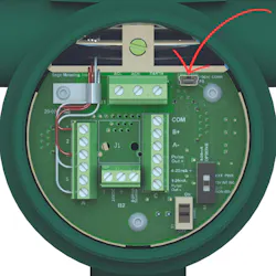 Figure 1: A built-in communication port permits direct communication between a meter and a laptop. Figure 1: A built-in communication port permits direct communication between a meter and a laptop.