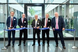 Endress+Hauser inaugurated its new site at the Freiburg Innovation Center FRIZ. The Group bundles various research and development activities there. Pictured (from left): Dr Mirko Lehmann (Managing Director Endress+Hauser Flow), Hans-Jürgen Huber (Managing Director Endress+Hauser Digital Solutions Germany), Dr Klaus Endress (Supervisory Board President of the Endress+Hauser Group), Stefan Breiter (Mayor of Finances of the city of Freiburg) and Matthias Altendorf (CEO of the Endress+Hauser Group). Endress+Hauser inaugurated its new site at the Freiburg Innovation Center FRIZ. The Group bundles various research and development activities there. Pictured (from left): Dr Mirko Lehmann (Managing Director Endress+Hauser Flow), Hans-Jürgen Huber (Managing Director Endress+Hauser Digital Solutions Germany), Dr Klaus Endress (Supervisory Board President of the Endress+Hauser Group), Stefan Breiter (Mayor of Finances of the city of Freiburg) and Matthias Altendorf (CEO of the Endress+Hauser Group).