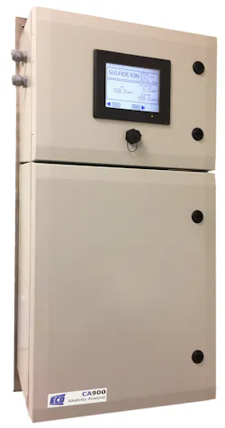 The ECD CA900 uses an advanced, reliable sulfide ion selective electrode (ISE) sensing technology to measure the total amount of sulfide present in the sample. The ECD CA900 uses an advanced, reliable sulfide ion selective electrode (ISE) sensing technology to measure the total amount of sulfide present in the sample.