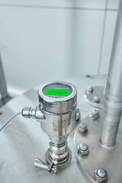 A biopharmaceutical processor installed Endress+Hauser’s FMR63B Micropilot 80 GHz radar level instrument to simultaneously measure level and detect heavy foam buildup in a live culture tank. A biopharmaceutical processor installed Endress+Hauser’s FMR63B Micropilot 80 GHz radar level instrument to simultaneously measure level and detect heavy foam buildup in a live culture tank.