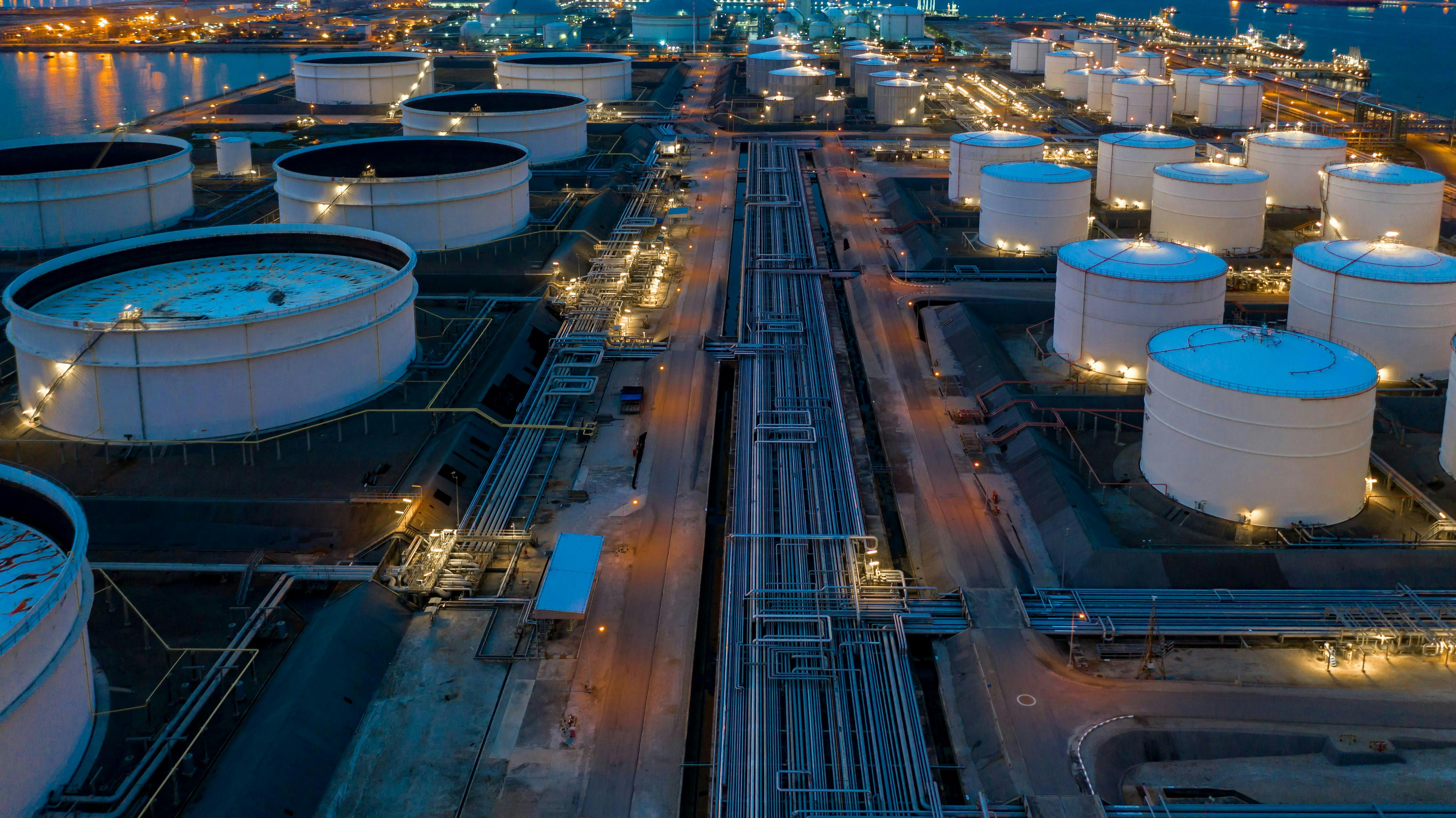 Figure 1: Tank farms are just one of the many types of widely distributed assets that can be easily accessed via a WirelessHART network.