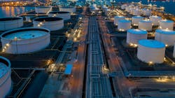 Figure 1: Tank farms are just one of the many types of widely distributed assets that can be easily accessed via a WirelessHART network. Figure 1: Tank farms are just one of the many types of widely distributed assets that can be easily accessed via a WirelessHART network.