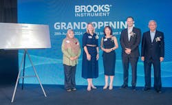 Brooks Instrument recently celebrated a grand opening for its new manufacturing site in Penang, Malaysia. (Shown left to right: Cik Noorhanis Binti Noordin, Director of Buildings, Majlis Bandaraya Seberang Perai; Patty Hartzell, ITW Executive Vice President - Test & Measurement and Electronics; Dato’ Loo Lee Lian, CEO of InvestPenang; Eric Pipal, ITW Group President - Semiconductor Platform; Dato’ Seri SH Wong, President, Malaysia Semiconductor Industry Association) Brooks Instrument recently celebrated a grand opening for its new manufacturing site in Penang, Malaysia. (Shown left to right: Cik Noorhanis Binti Noordin, Director of Buildings, Majlis Bandaraya Seberang Perai; Patty Hartzell, ITW Executive Vice President - Test & Measurement and Electronics; Dato’ Loo Lee Lian, CEO of InvestPenang; Eric Pipal, ITW Group President - Semiconductor Platform; Dato’ Seri SH Wong, President, Malaysia Semiconductor Industry Association)