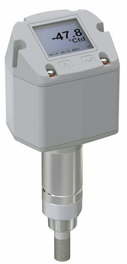 Emerson's new AVENTICS DS1 Dewpoint Sensor provides real-time monitoring of dew point, temperature, humidity, and air quality, ensuring enhanced reliability and preventing condensate-related issues in gas processes. Emerson's new AVENTICS DS1 Dewpoint Sensor provides real-time monitoring of dew point, temperature, humidity, and air quality, ensuring enhanced reliability and preventing condensate-related issues in gas processes.