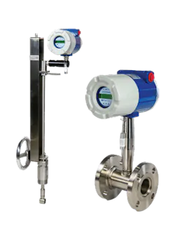 The VortiFox VF3 insertion vortex flowmeter is notable because it offers both removable and permanent retractor options. The hot-tap option allows installation and maintenance without having to shut down the process. The VortiFox VF3 insertion vortex flowmeter is notable because it offers both removable and permanent retractor options. The hot-tap option allows installation and maintenance without having to shut down the process.