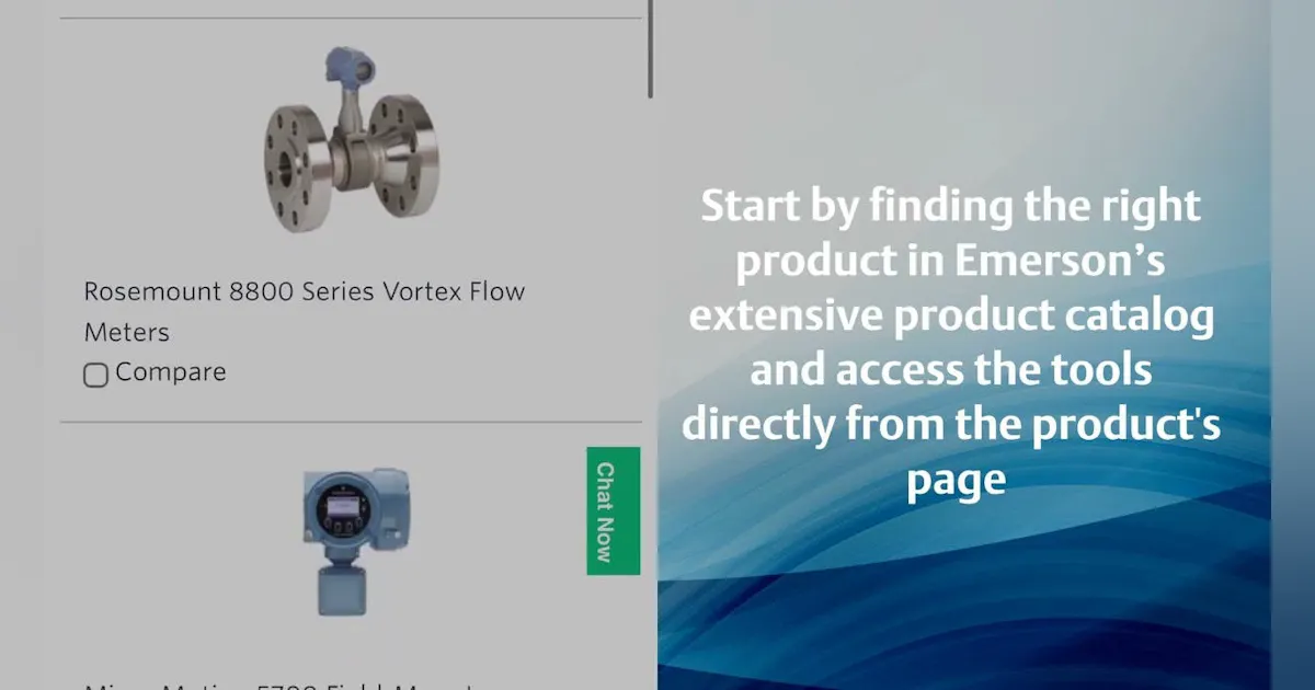 Emerson Instrument Vector Learn More About Our Engineering Tools: Increase Efficiency through ...
