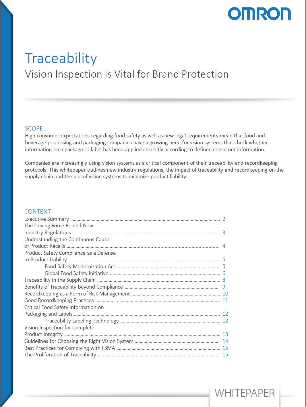 Omron Traceability Wp