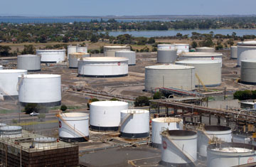 Mobil&rsquo;s refinery in Altona