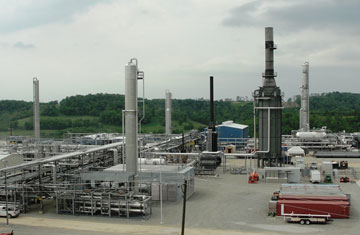 MarkWest Energy Partners operations in Marcellus Shale Photo copyright MarkWest Energy Partners