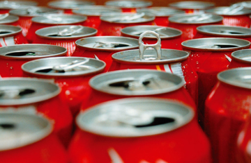 Coca-Cola cans